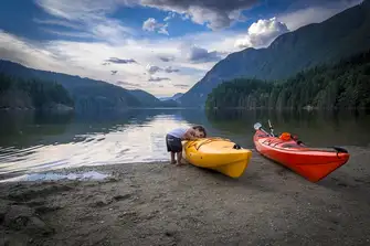 Kayaking in this dramatic landscape is awe inspiring