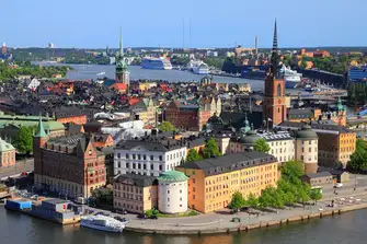 The island of Gamla Stan is the old city within Stockholm