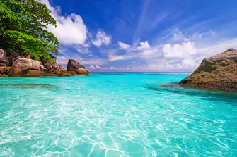 The Similan Islands are famous for their clear, aqua seas