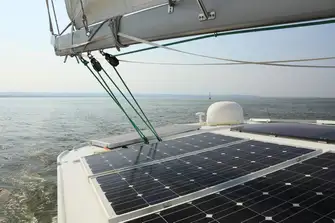 Incorporating solar panels into a yacht's design aids the generation of electricity&nbsp;