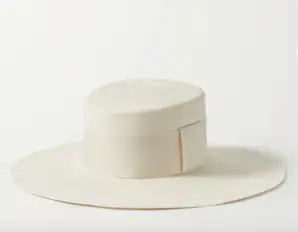 Artesano Pinta grosgrain-trimmed straw hat&nbsp;&nbsp;