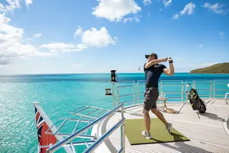 Perfect your technique with an on board session, before heading to the golf course
