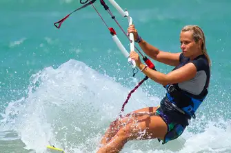 Feel the thrill of kite surfing during your Turks and Caicos yacht charter&nbsp;