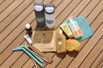 Reusable silicone straws, bamboo toothbrushes, reef-safe sunscreen, reusable water bottles, it all makes a difference
