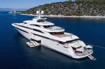 At 2,350GT, O'PTASIA is a substantial yacht