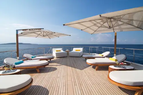 Sun deck loungers 